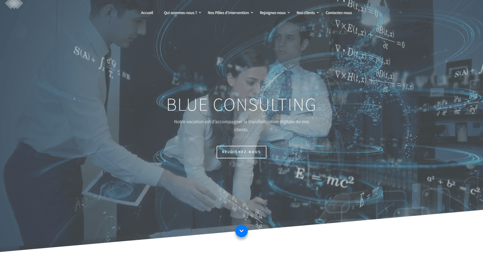 BLUE CONSULTING - PAGE D'ACCUEIL